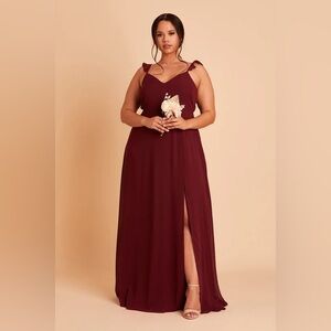 Birdy Grey Doris Dress Chiffon Cabernet 3X BRIDESMAID WEDDING